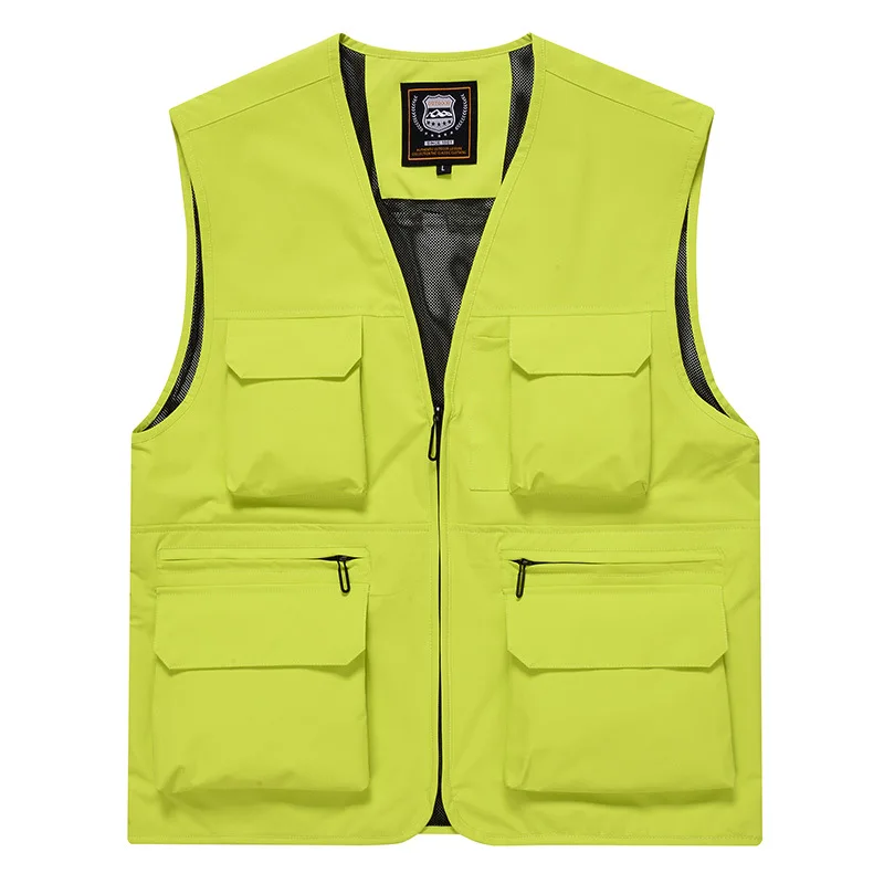 Vest men's spring and autumn multi-pocket outdoor leisure photography fishing vest tooling vest jacket