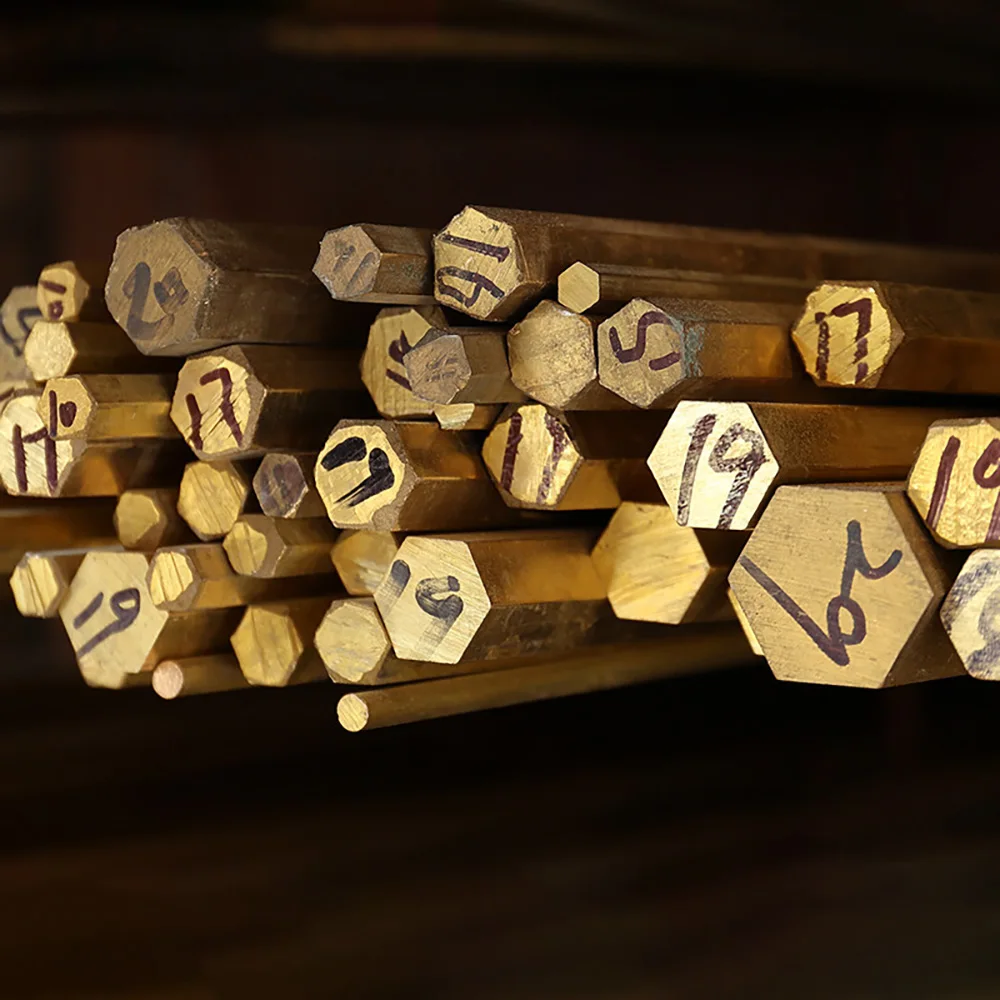 1PCS H62 Brass Hexagonal Bar Brass Hex Hexagon Rod 4/5/5.5/6/6.5/7/8/9/10/11/12/13/14/15/16/17/18/19/21-30mm Length 200mm 500mm