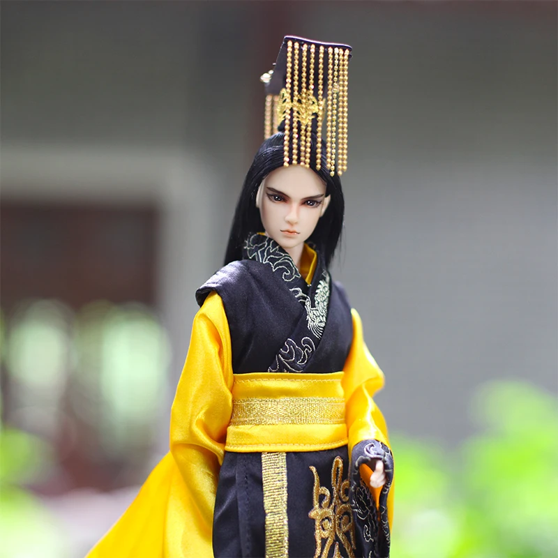 

30cm Handmade Chinese Costume HanFu Bjd Male Dolls Full Set 12" Bjd 1/6 Jointed Boy Doll Children Toys For Boys Christmas Gift