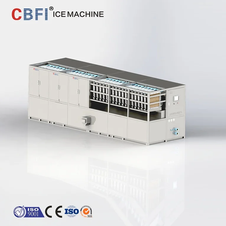 CBFI PLC System Design 1-20tons Industrial Ice Cube Maker Machine