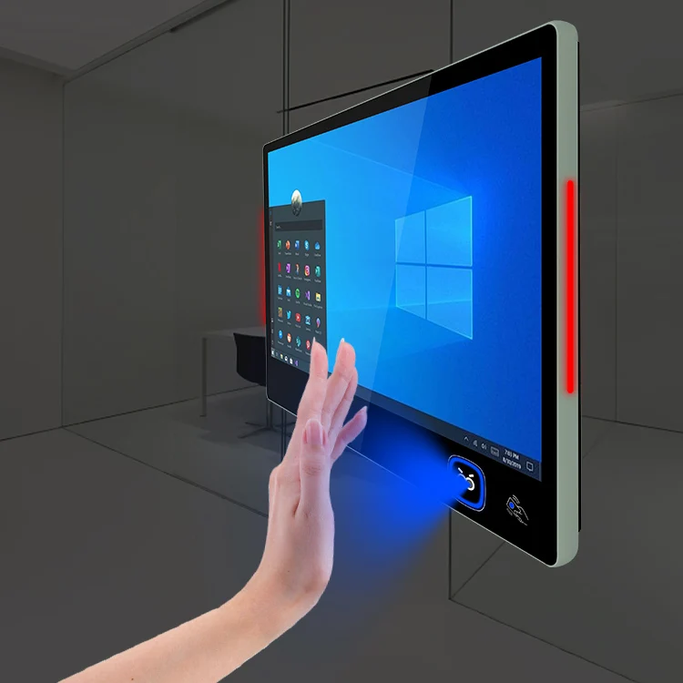 Wall-Mounted 21.5-Inch LCD Smart Capacitive Touchscreen Panel Wins 10 Android Tablet Biometric Palm Vein Tablets