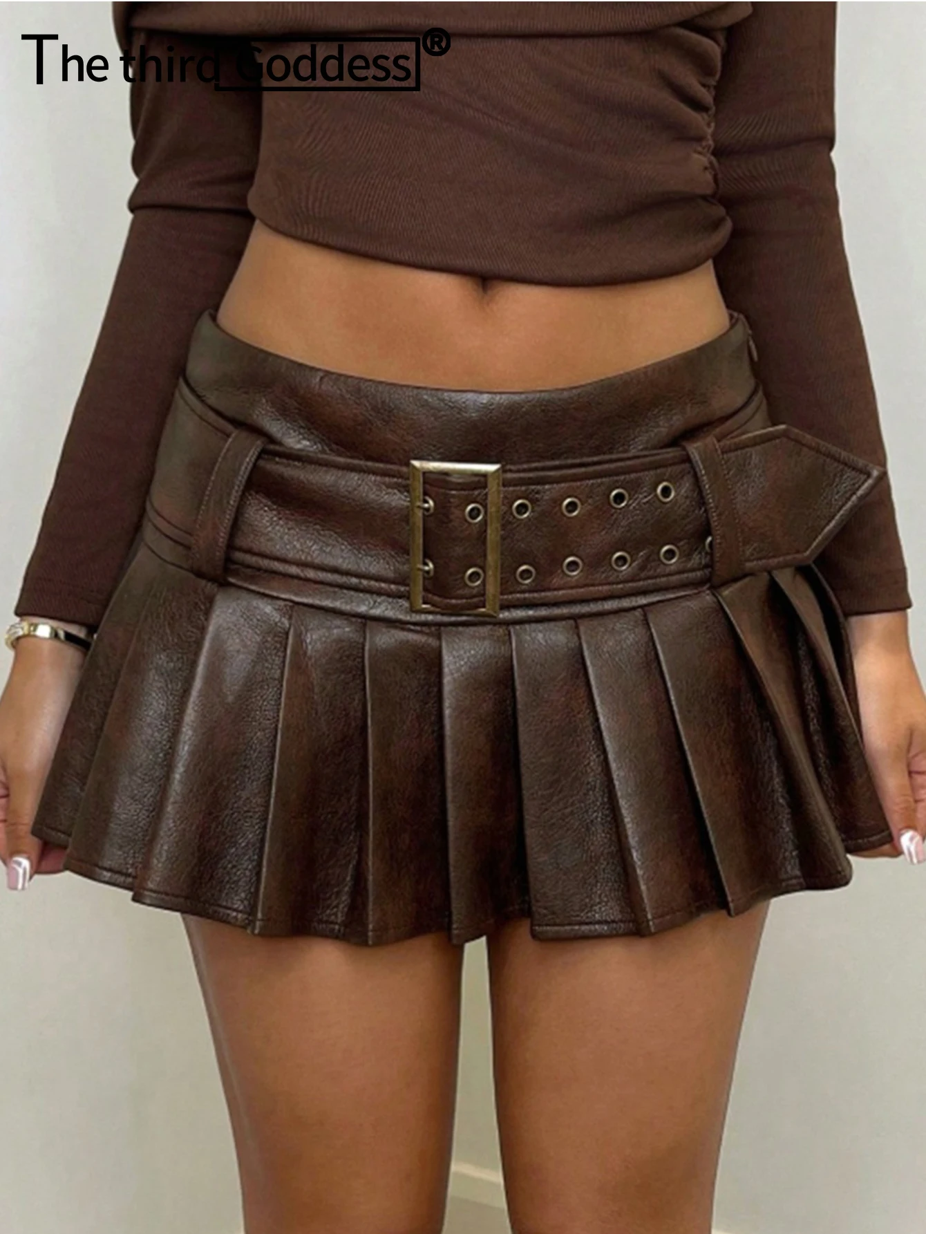 

Sexy PU leather mini skirt women summer club party skirts woman clothing high waist micro short pleated skirt fashion streetwear