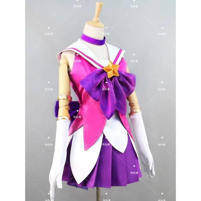 

Popular Game LOL Guardian of the Star Lux Cosplay Costume Halloween Party Full Set Suits;3,k8't,