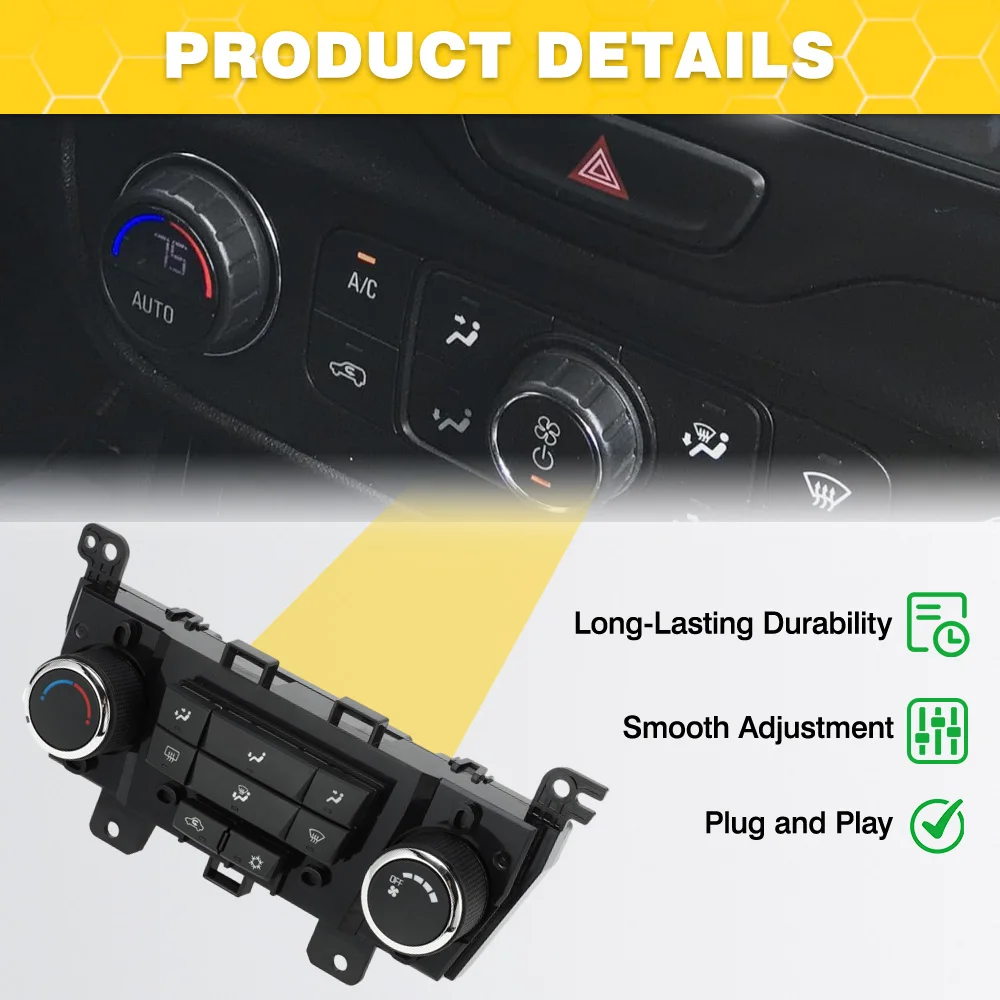 

95017054 96983927 655-02330 Car A/C Heater Climate Control Temperature Panel For CHEVROLET CRUZE SALOON 2009-2016
