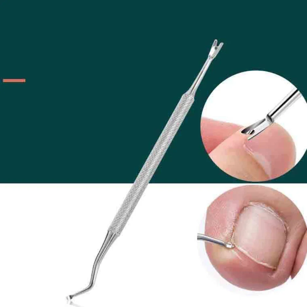 

1PC Dual Head Dead Skin Fork Remover Stainless Steel Professional Nail Groove Cleaner Manicure Care Tools Wholesale