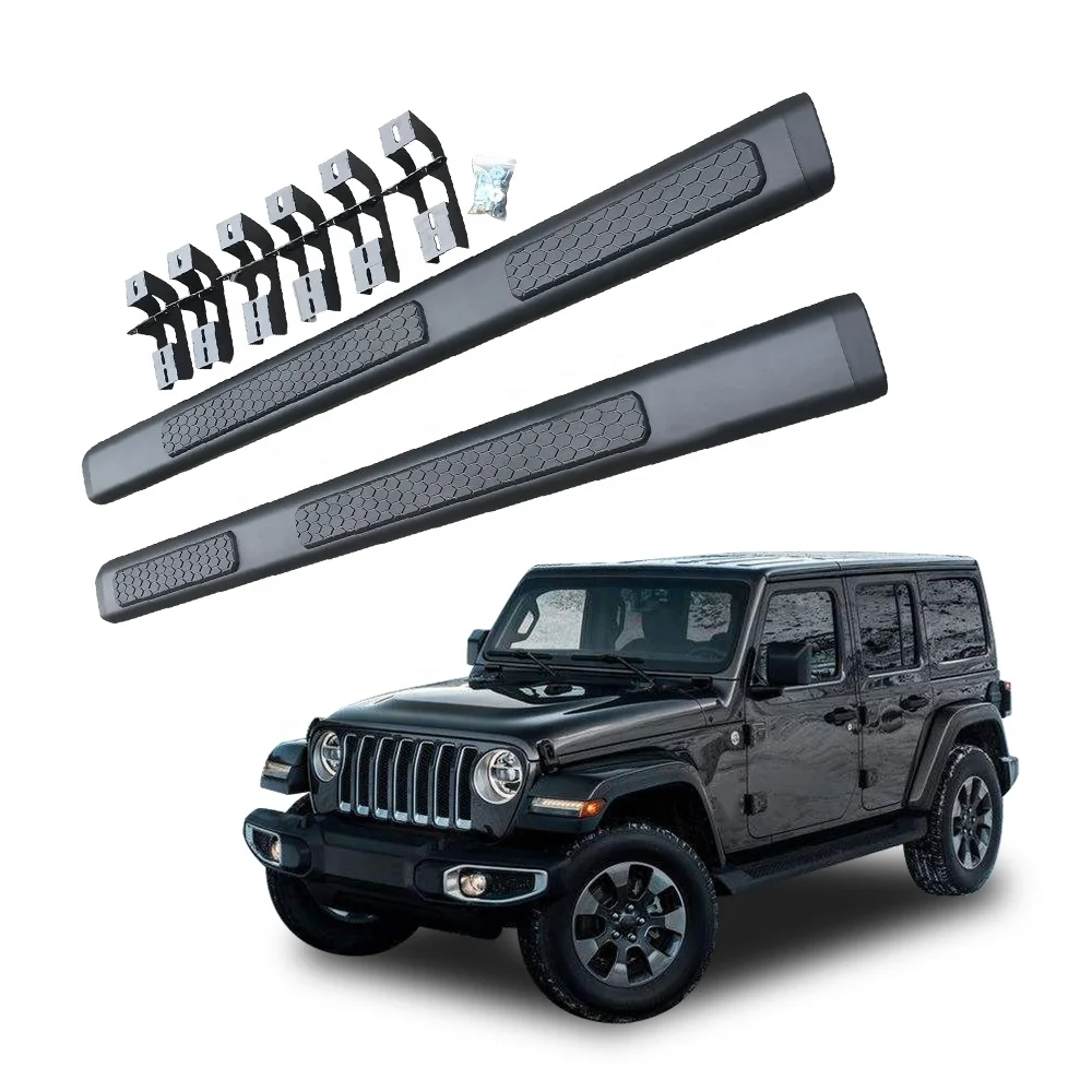 

New Product Customized Aluminum Alloy Fixed Pedal Side Pedal Rod Nerf 2018 Edition Automotive Pedal+Jeep Wrangler JL