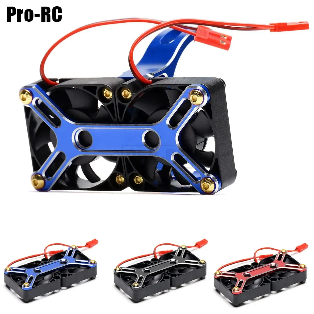 1Set 4985 / 1717 Motor Cooling Fan Cover Heat Sink Aluminum Alloy & Plastic for TRAXXAS 1/5 X-MAXX XMaxx 6S 8S ARRMA 6S 8S