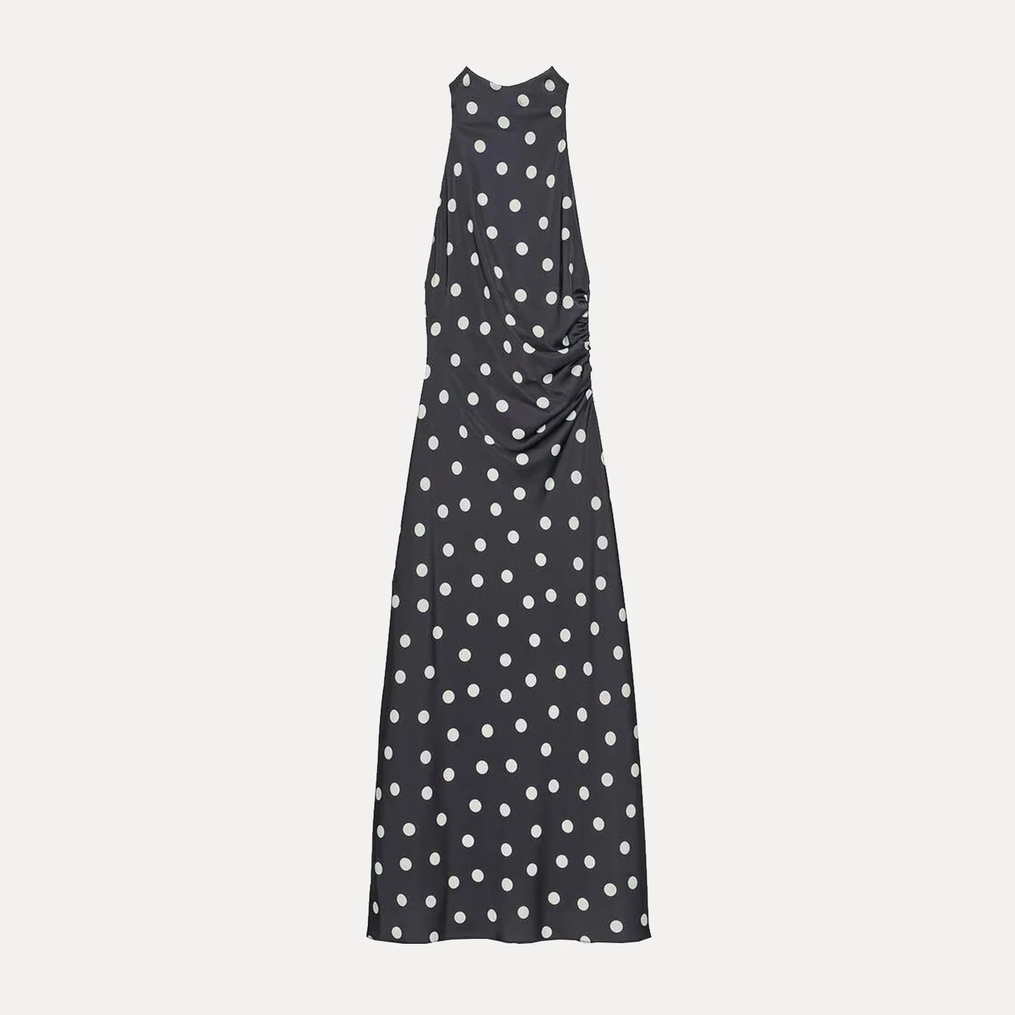 Z المرأة ميدي الدكتور الحرير الساتان الملمس القمر نمط عاصف يشعر طويل Sve ارتداء اليومي السيدات Faion مجموعة الخريف #5