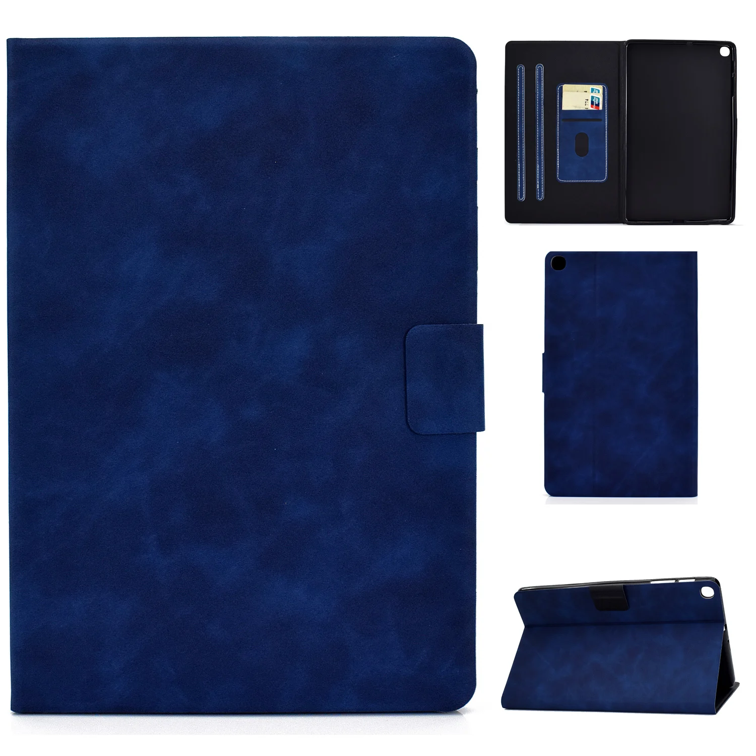 

Flip leather Card slot wallet magnetic closure Case For Samsung Galaxy Tab A 10.1 2019 Fall prevention Tablet protective cover