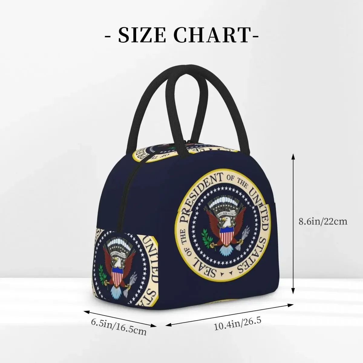 Seal Of The President Of The United States Insulated Lunch Bag for Women Children Portable Food Boxes Thermal Lunch Box Tote