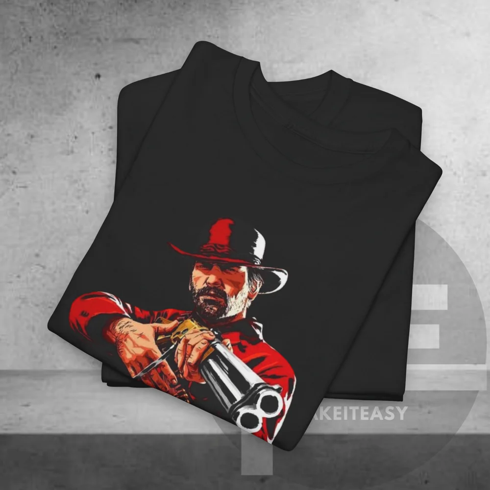 Red Dead Redemption 2 T-shirt Arthur Morgan Tee fan game gift