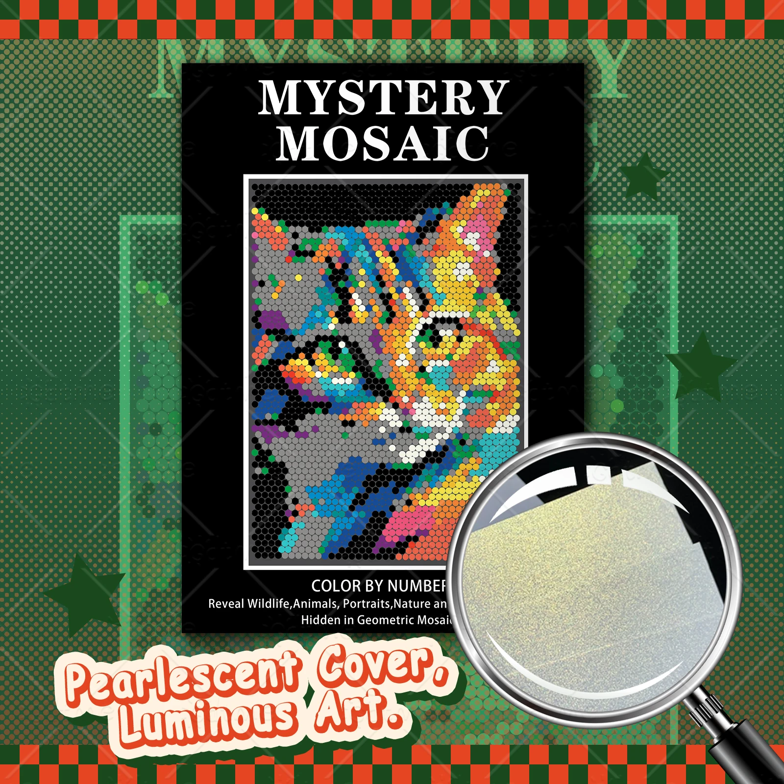 Lustiges Mystery-Mosaik, Pixel-Kunst-Malbuch, Katzen, Entspannung, handgezeichnetes Buch, buntes Graffiti-Malbuch, Katzenliebhaber – Detail 2