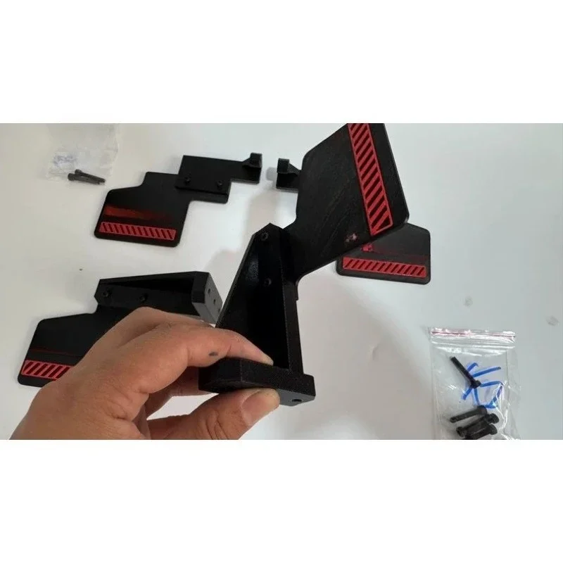 3D Printed TPU Flexible Mud Flap Fender Mudguard for CROSSRC EMO XX2 1/5 Scale RC Crawler, Bolt-On No-Drill Upgrade