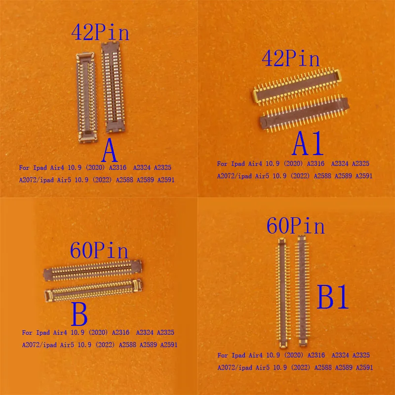 2-10Pcs FPC Connector Lcd Display Screen Plug For Ipad Air 4 5 Air5 Air4 10.9 A2316 A2588 A2325 A2591 A2324 A2589 A2325 A2072