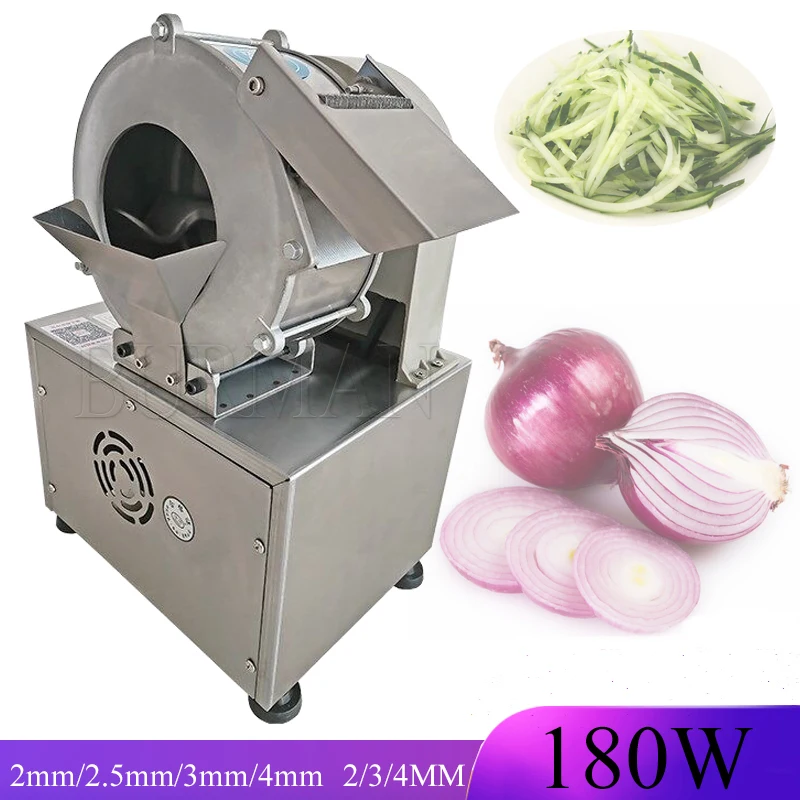 Commercial Multifunction Stainless Steel Vegetable Cutter Machine Electric Food Slicer With Shred Knife 220v