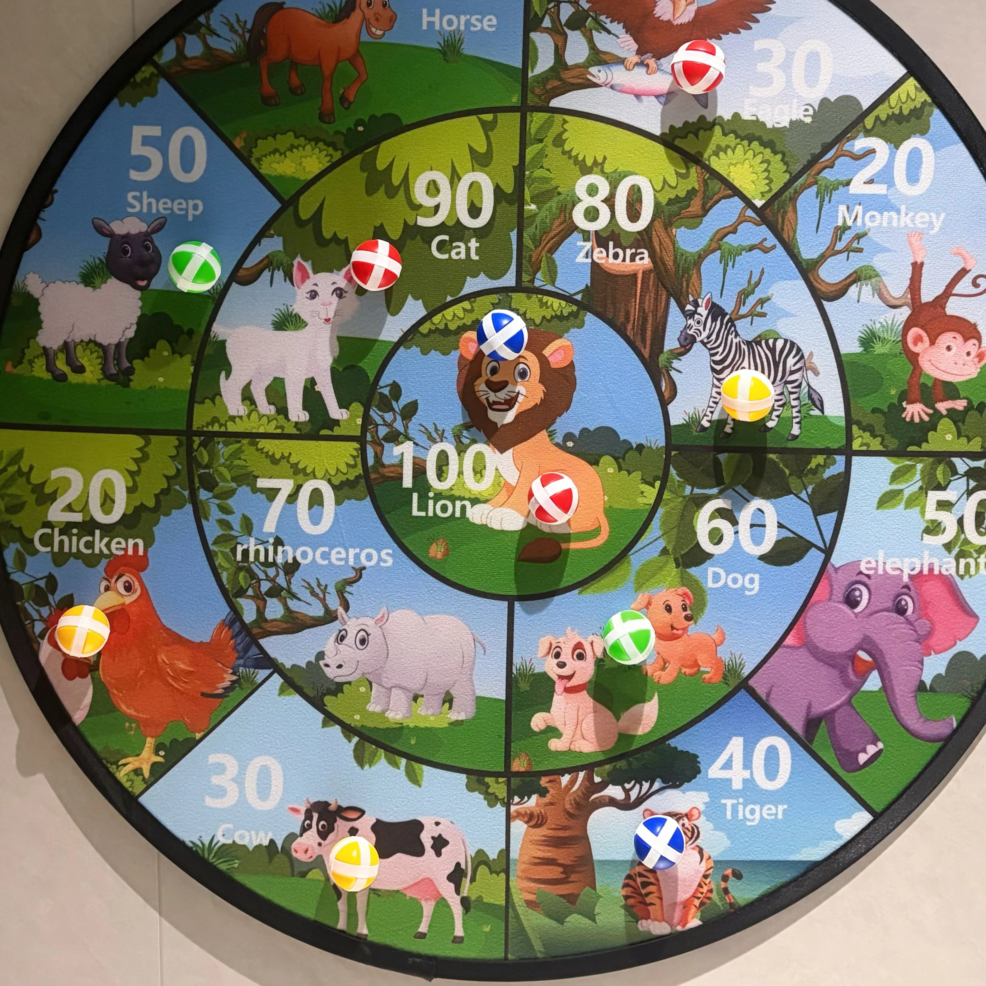 73cm animal pattern target toy set, ideal for indoor and outdoor gatherings, perfect birthday gift, Halloween and Christmas gift