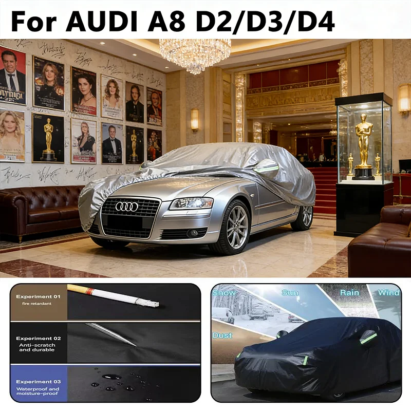 

Всесезонный автомобильный чехол для AUDI A8 D2 D3 D4-наружный полный защитный, водонепроницаемый, пылезащитный, термостойкий