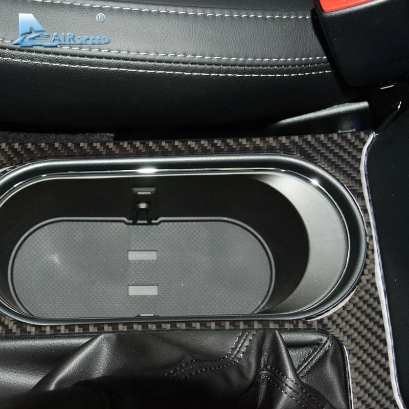 

Real Soft Carbon Fiber for Subaru Forester 2013 2014 2015 2016 2017 2018 LHD RHD Central Cup Holder Interior Trim Accessories