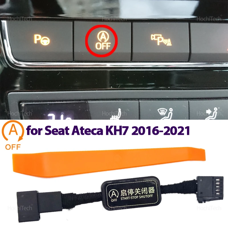 For Seat Ateca KH7 2016-2021 Automatic Stop Start Engine System Device Button Control Sensor Plug Stop Cancel Memory Mode Cable