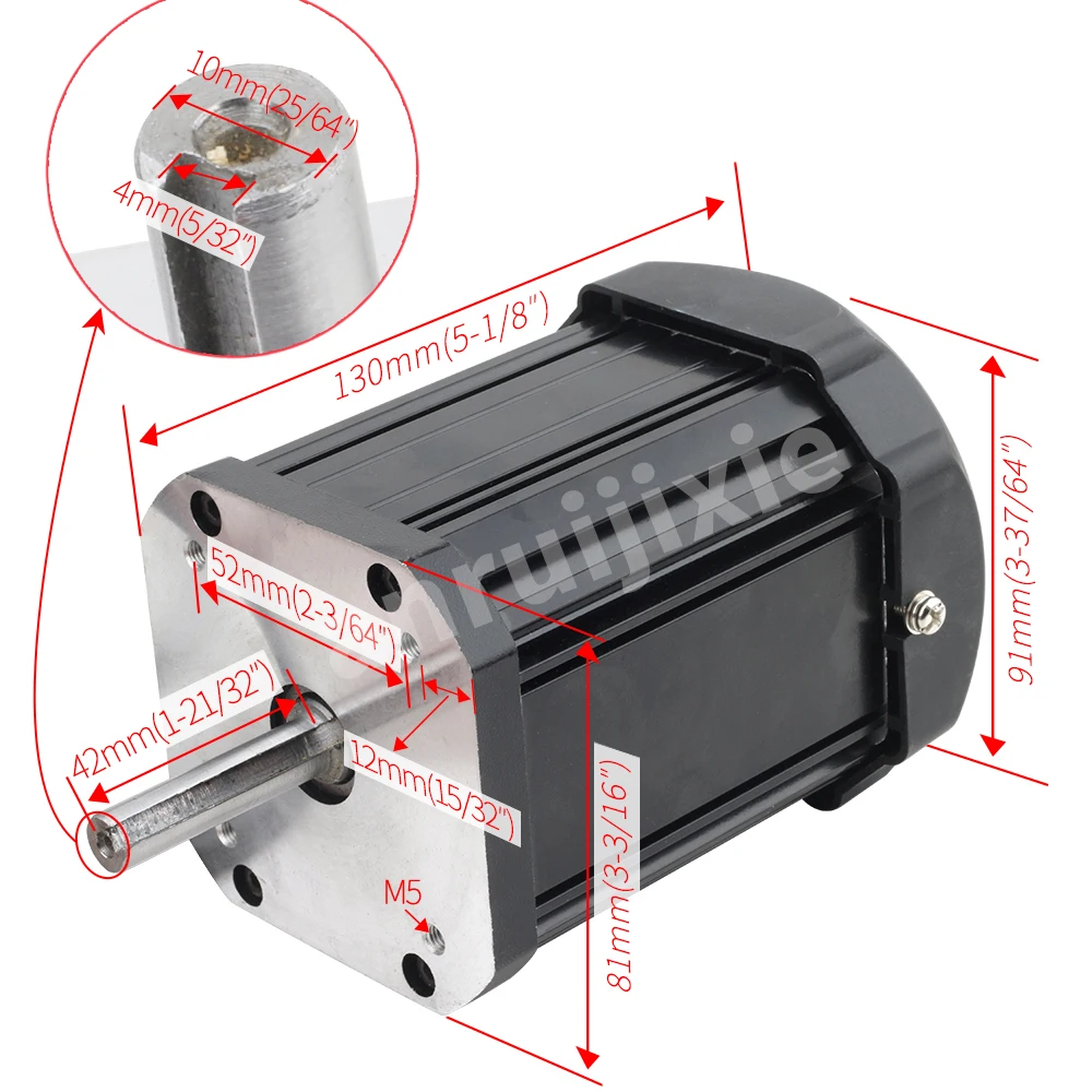 Bezszczotkowy silnik prądu stałego 5000 obr/min 1000W WM210V polerka