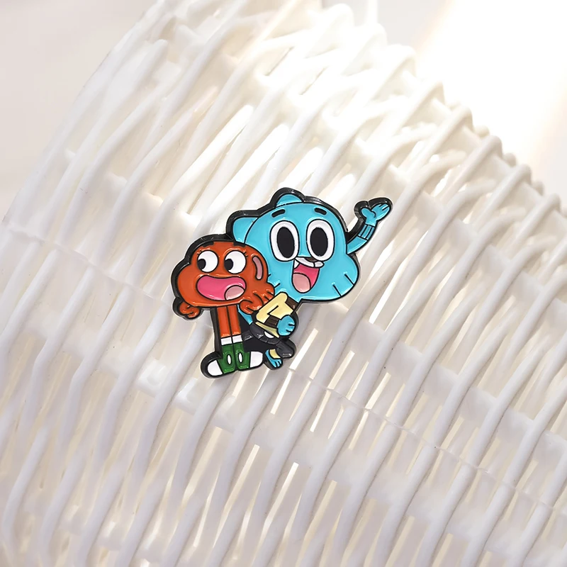 Cartoon-Animation, Komödie, Emaille-Anstecknadeln, schelmisches Abenteuer, blaue Katze, Broschen, Anstecknadeln, bester Schmuck, Geschenk für Fans und Freunde ﻿ – Detail 4
