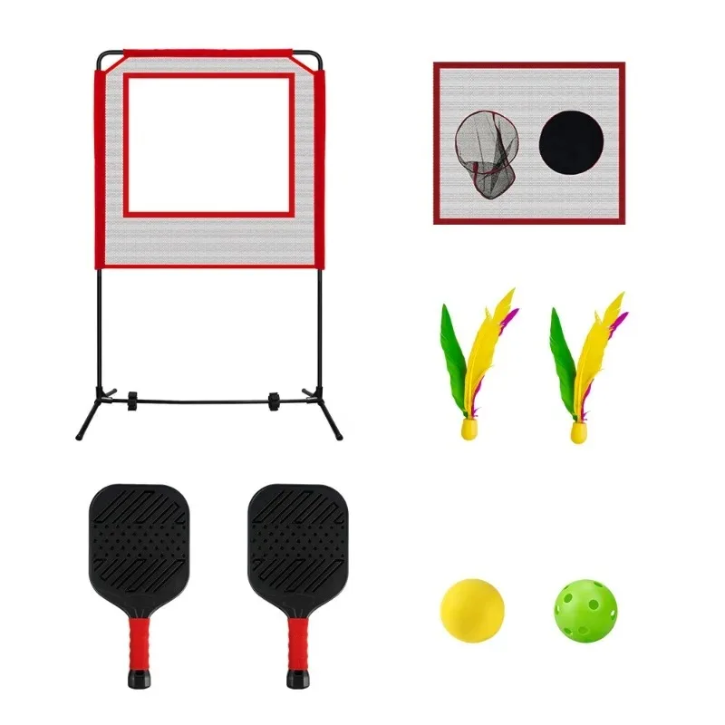 Ball feather shuttlecock practice net fun battle parent-child interactive table tennis practice net outdoor