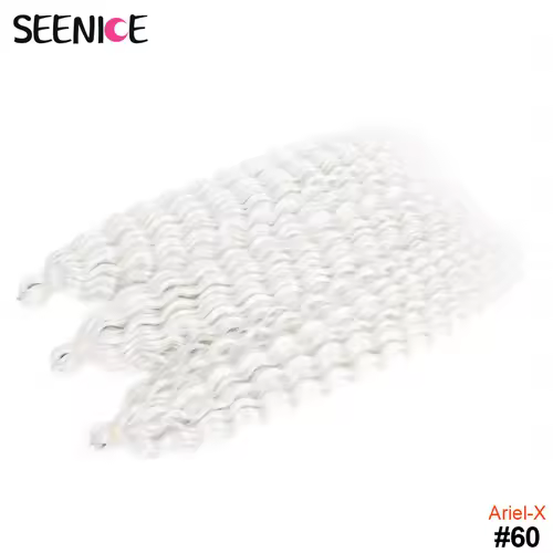 Ariel Curl Hair Water Wave Twist Crochet Hair Synthetic Crochet Braids Ombre Blonde Afro Curls Deep Wave Braiding Hair Extension - Image 24