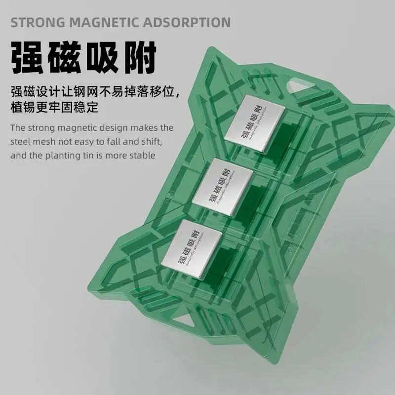 

WYLIE WL-716L Magnetic Tin Implant Pad Universal BGA Reballing Platform Mobile Phone CPU IC Rework Adsorption Silicon Fixture