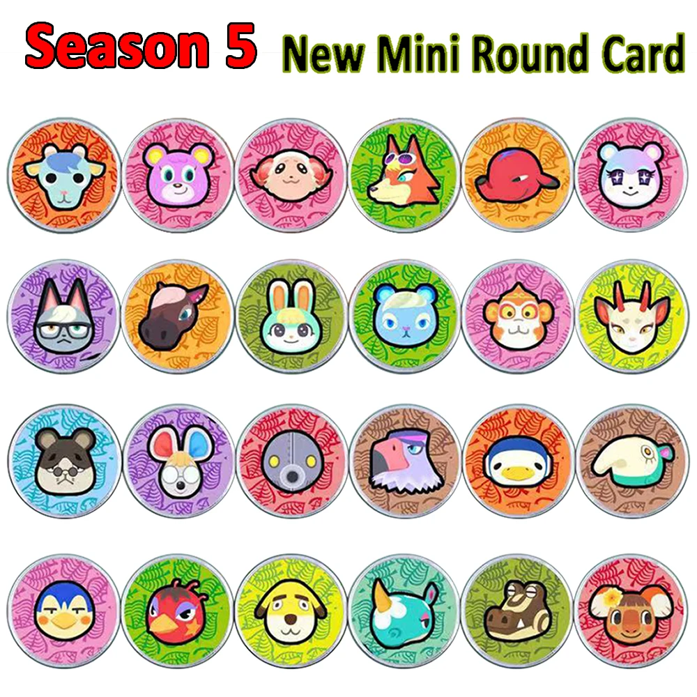 New Mini Card Round Card Animal Crossing Lock New Horizons Amxxbo Card For NS Switch Games New Leaf Welcome Series 1 to Series 5