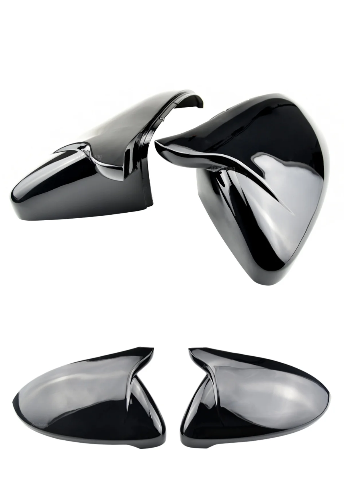 

2X Side Wing Mirror Cover Caps For VW JETTA MK6 Volkswagen Passat B7 Scirocco Beetle CC Eos Rearview Mirror Cover Add on
