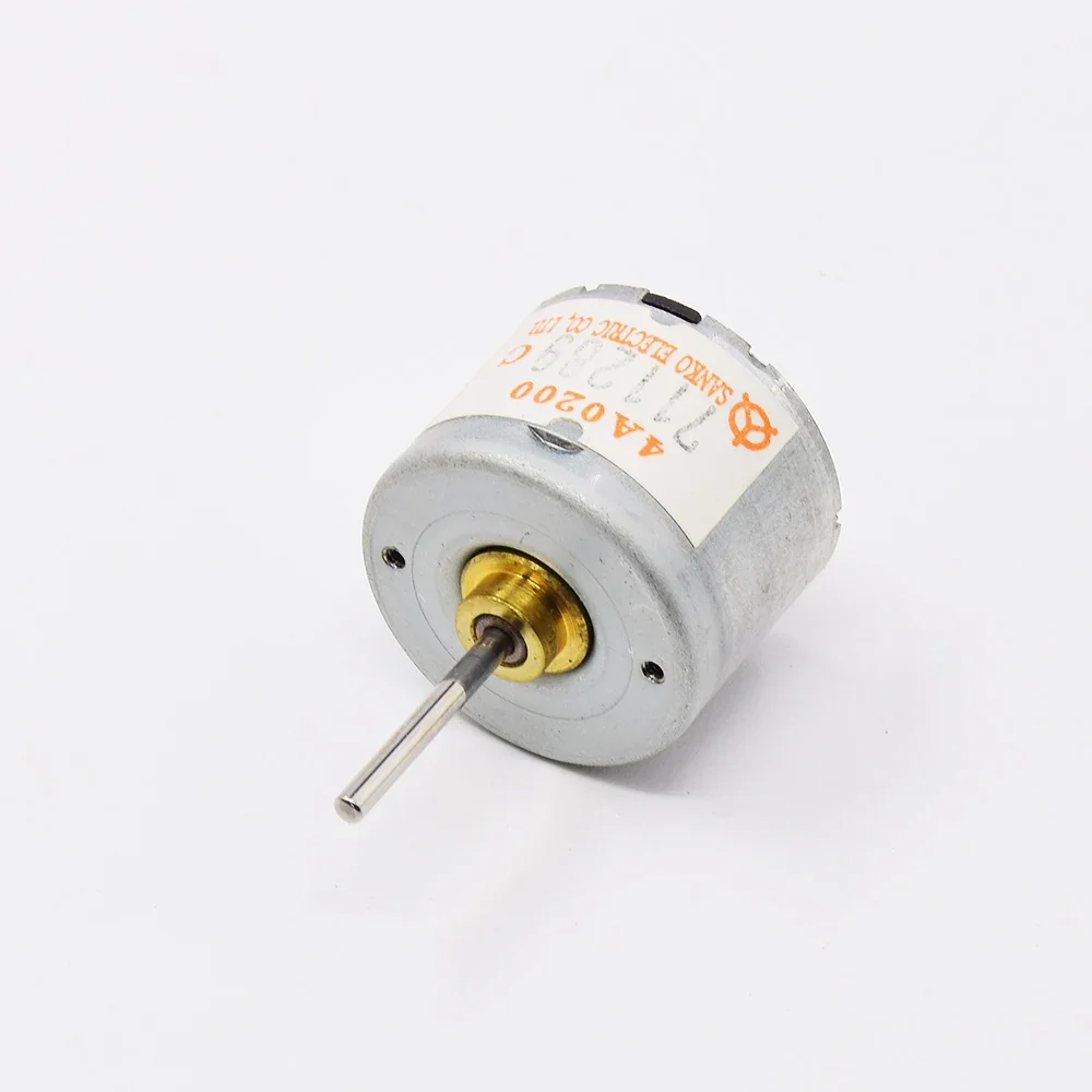 Micro Sanko RF-310T-11400 Motor DC 6V-12V 12400RPM Mini 24mm Round 310 Spindle Electric Engine 19mm Long Shaft for Toy Model