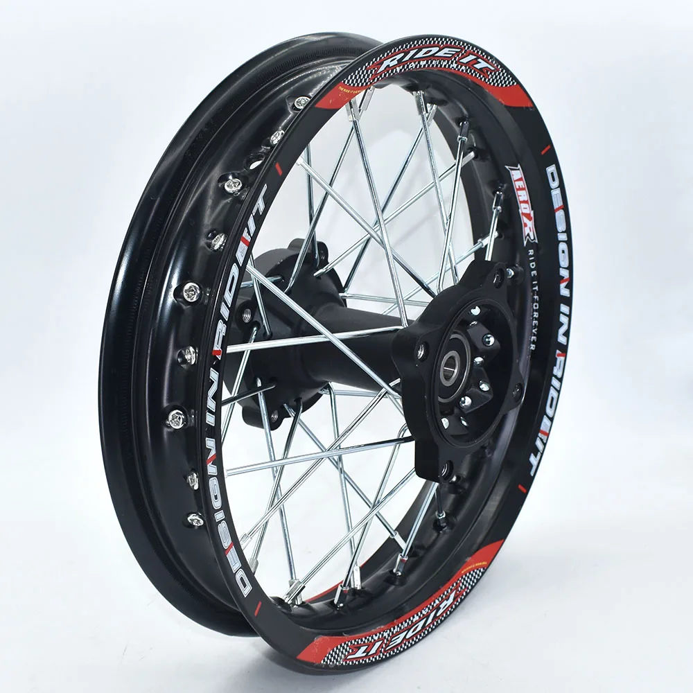 Dirt bike Black 12mm or 15mm Axle 1.85x12\