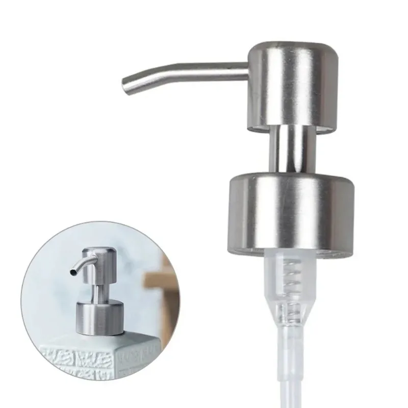 New1Pc 304 Stainless Steel Hand Liquid Dispenser Nozzle for Bathroom Kitchen Foam Soap Products Shampoo Bathroom Accessories