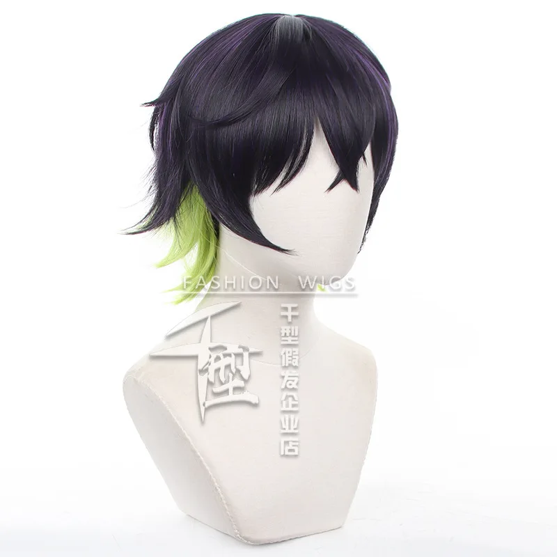 Peluca de Anime Blue Lock Oliver Aiku, pelo corto sintético resistente al calor, 30cm, accesorios para fiesta de Halloween