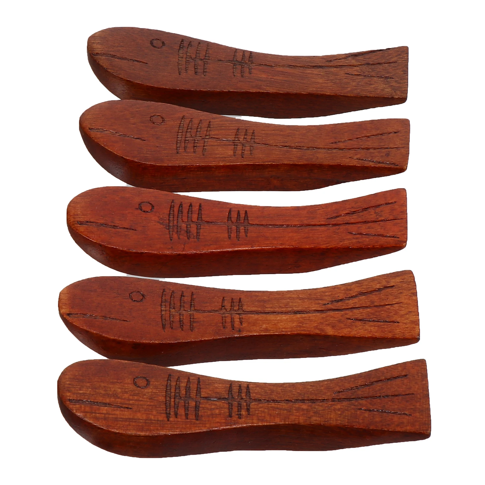 

5 Pcs Wooden Chopstick Rest 6.8CM Japanese Style Dining Table Kitchen Supplies Recyclable Practical Home Restaurant Use Storage