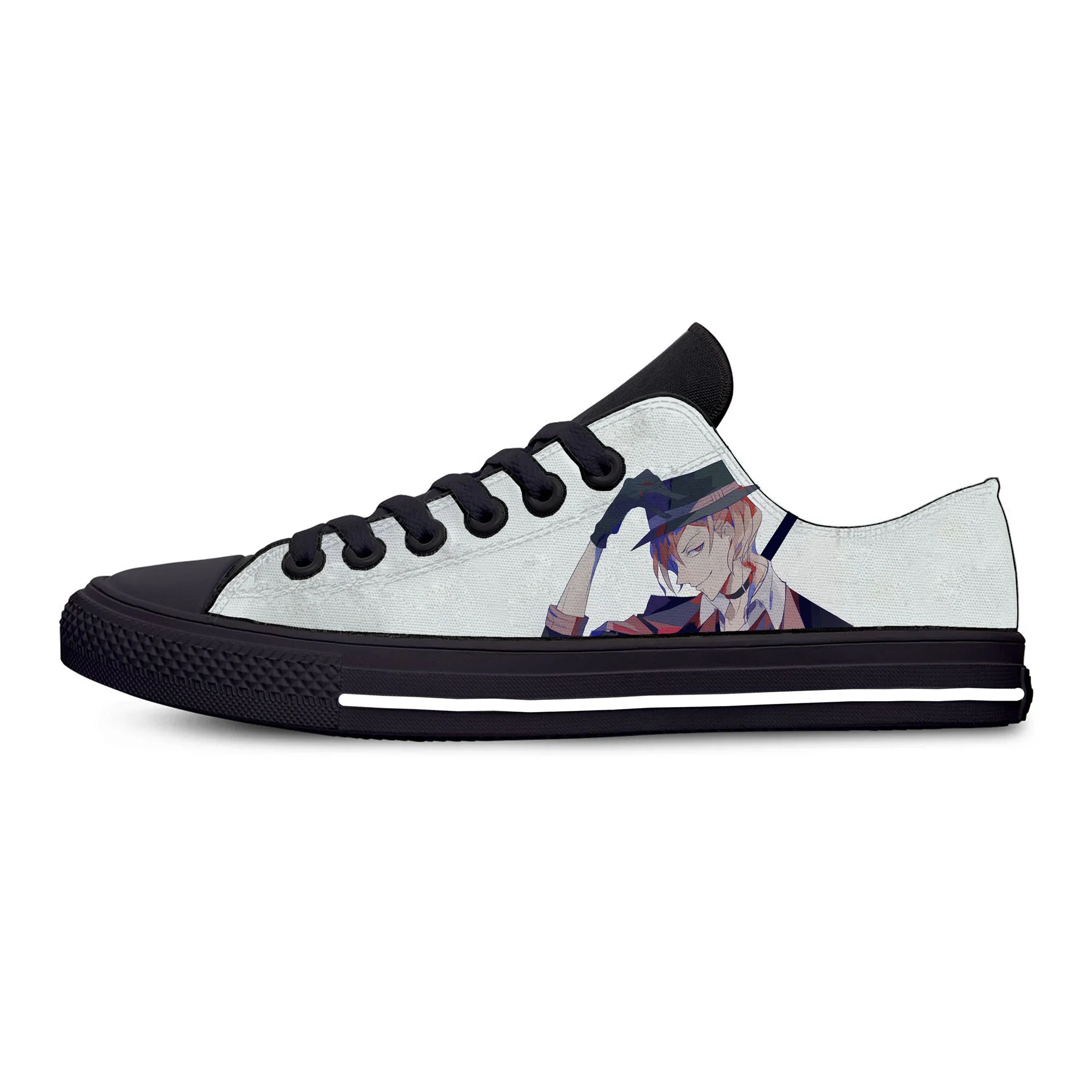 Bungou Stray Dogs Chuuya Nakahara Anime Fashion Casual Shoes Hot Breathable Men Women Sneakers Low Top Lightweight Board Shoes view 5