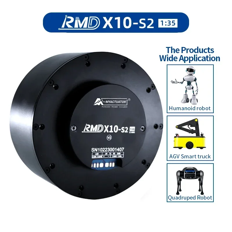 Myactuator Gear RMD-X10S2  1:35 V3 Brushless dc Large Torque 50N.M  Motor 50RPM 265W 18bit Magnetic Encoder CAN RS485