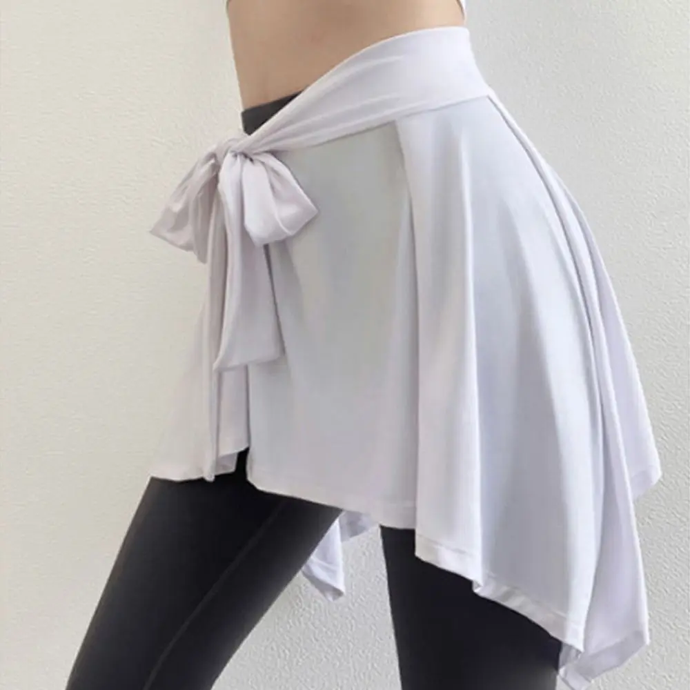 

New Anti-Peek Yoga Short Skirt Solid Color Breathable Hip-Hiding Skirt Multifunctional Quick Dry Dance Butt Covering Skirt Dance