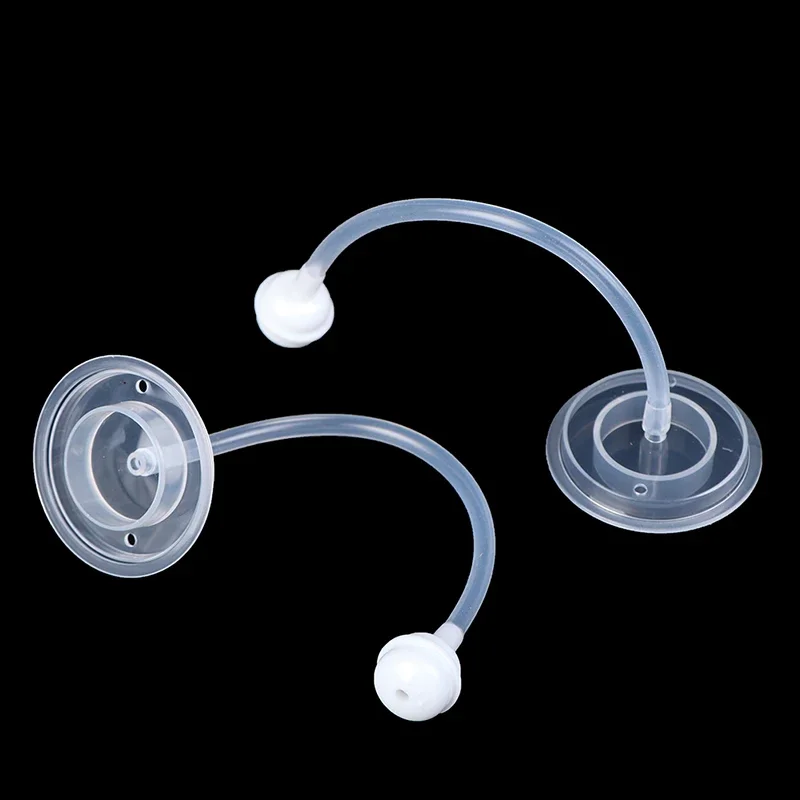 2Pc Wide Mouth Caliber Silicone Baby Bottle Straw Replacement Feeding Accessories