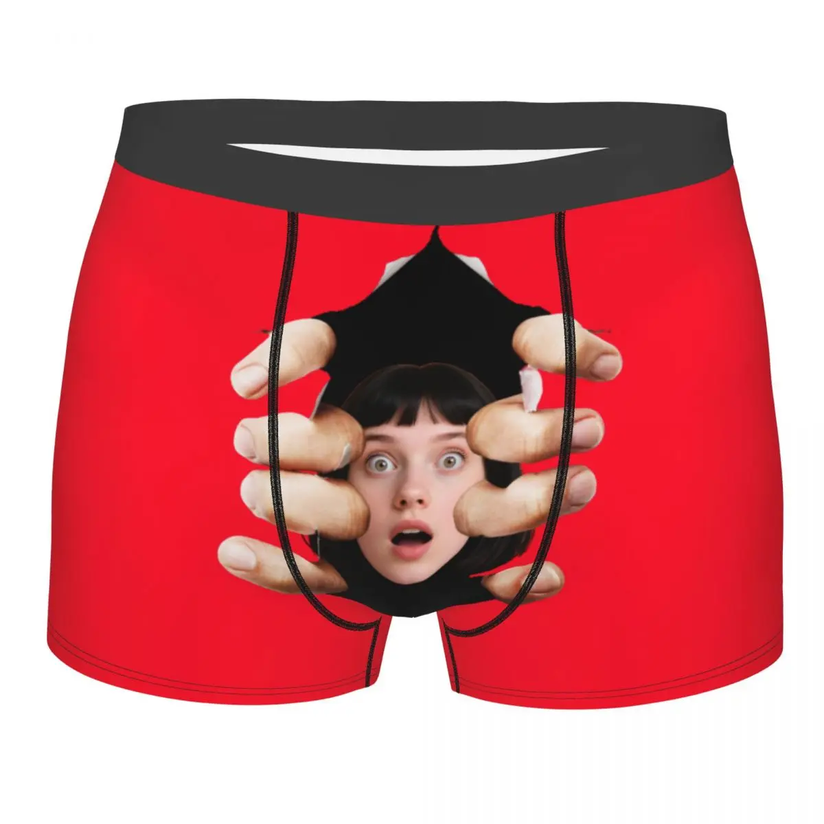 Personalized Face Photo Custom Valentine'S Day Underwear Male For Boyriend Printed Boxer Briefs Shorts Panties Soft Underpants