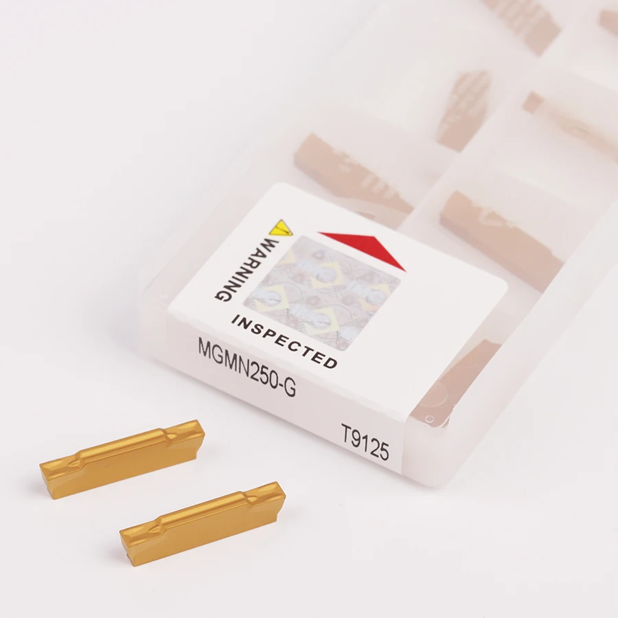 10 قطعة MGMN200-G MGMN250-G MGMN300/400/500-M T9125 الحز شفرات آلة خرط تعمل بالتحكم الرقمي بواسطة الحاسوب الحز أداة كربيد سبيكة الشق قطع إدراج