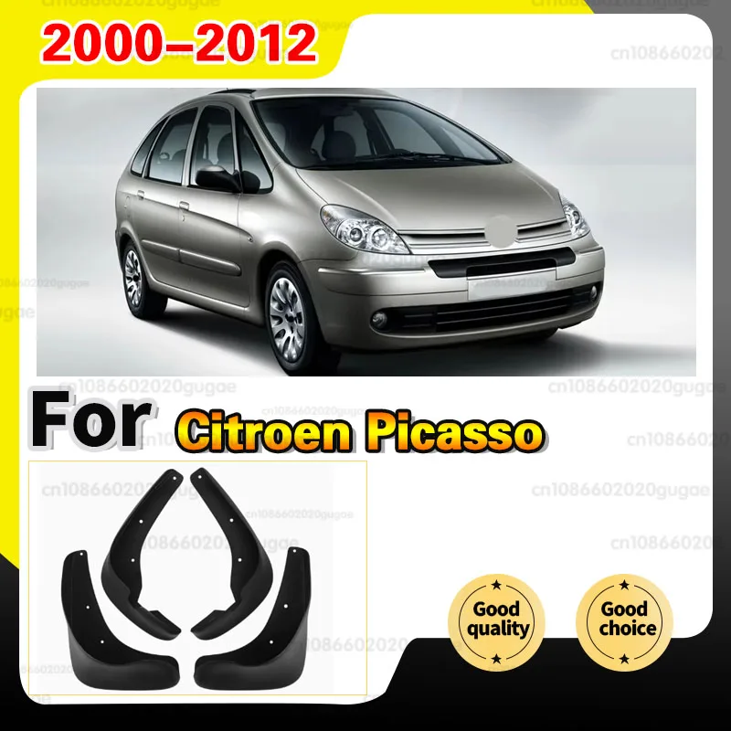 

For Citroen Xsara Picasso 2000-2012 Mudflaps Splash Guards Mud Flap Mudguards Fender Front Rear 2011 Set Molded Car Mud Flaps