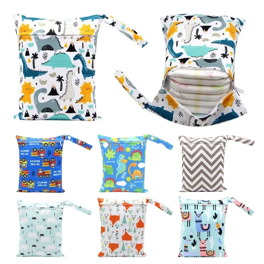 

20*25cm Durable Waterproof Wet Bag Breathable Various Print Baby Diaper Bag Travel Outdoor Nappy Bag Mommy