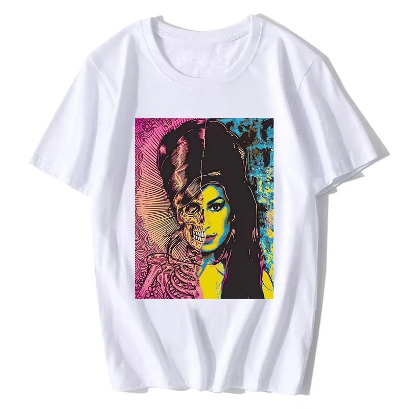 2025 ايمي واينهاوس ليجارداري تي شيرت طباعة تيز الرجال النساء القطن قصير الأكمام تي شيرت الهيب هوب القمم الصيف ملابس الشارع الشهير