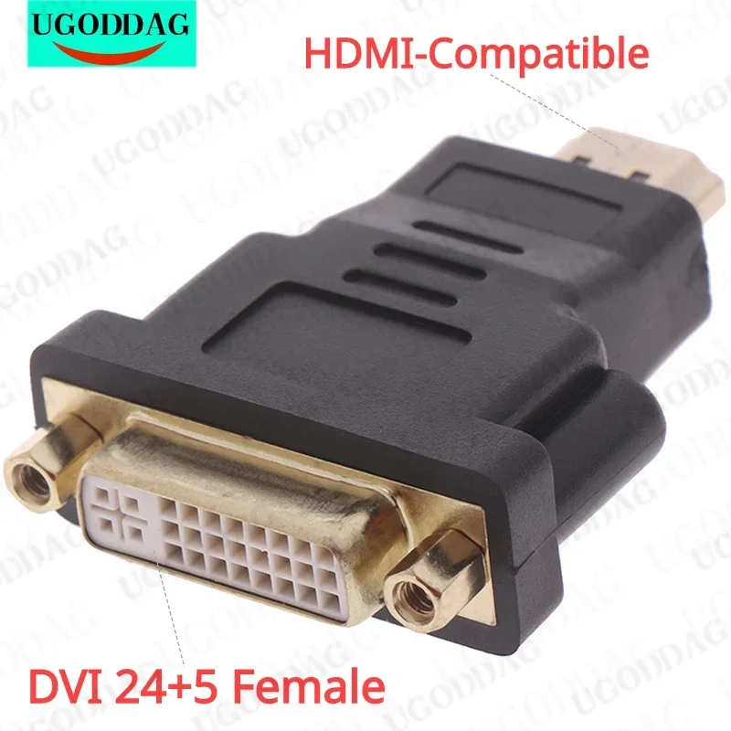 DVI to HDMI-compatible Adapter Converter HDTV Male to DVI 24+5 Female Converter Adapter 1080P For HDTV Projector Monitors