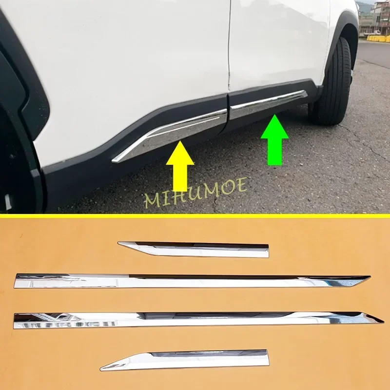 

For Toyota Corolla Cross 2022 2023 2024 Chrome Car Door Body Side Skirts Moulding Trims Accessories