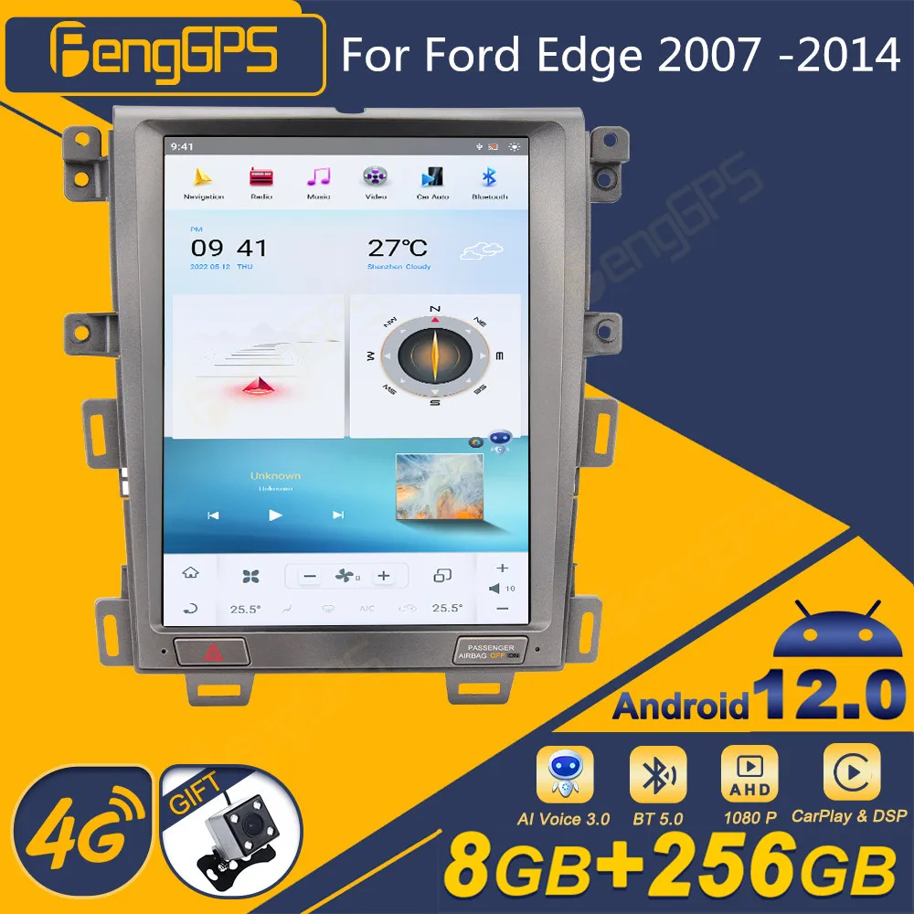 

Восьмиядерный процессор Qualcomm для Ford Edge 2007-2014 Android автомобильное радио Тесла экран 2Din стереоприемник Авторадио мультимедийный плеер GPS