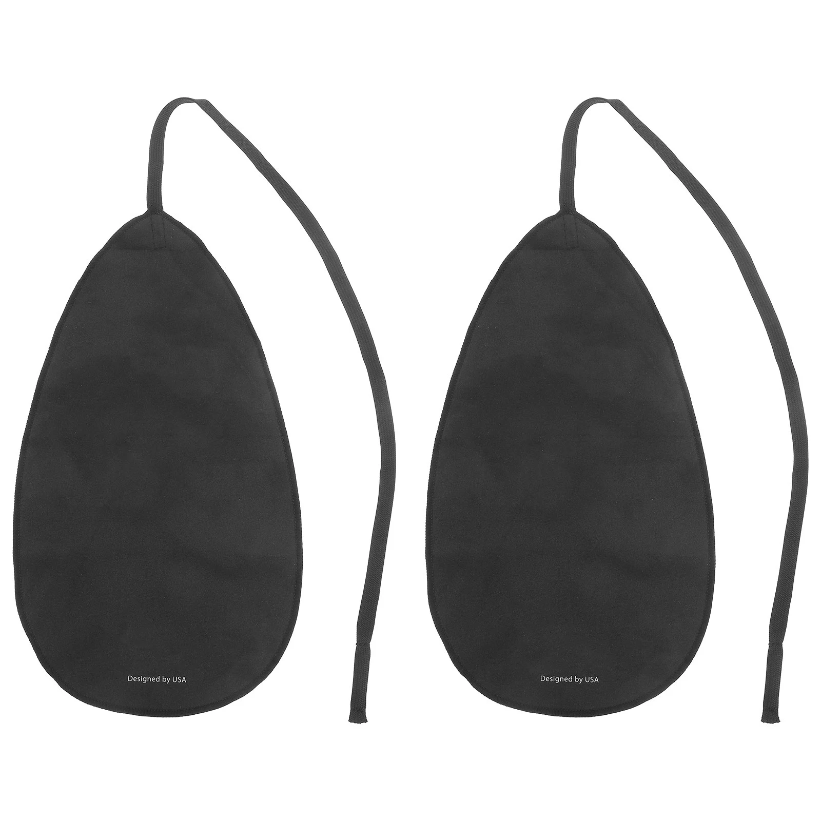 

2pcs Musical Instrument Cleaning Cloth Black Soft Reusable Flute Clarinet Saxophone Care Tool Absorbs Moisture Dry Clean