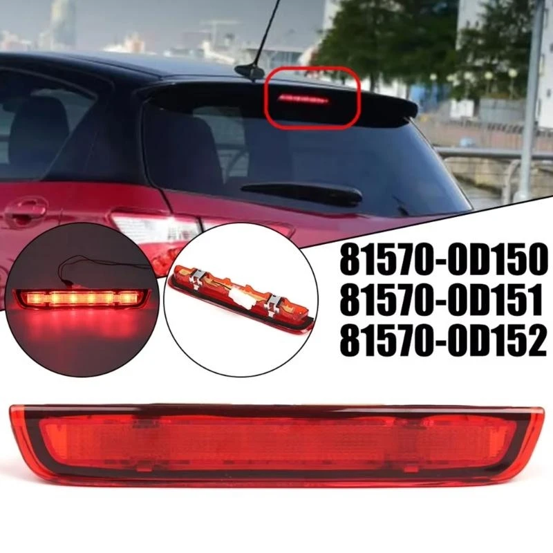 

A2UC 81570-0D150 81570-0D152 Quick Response Energy Efficient Bright LED Rear Brake Lamp Light For Mk3 Hatchback Safe Driving