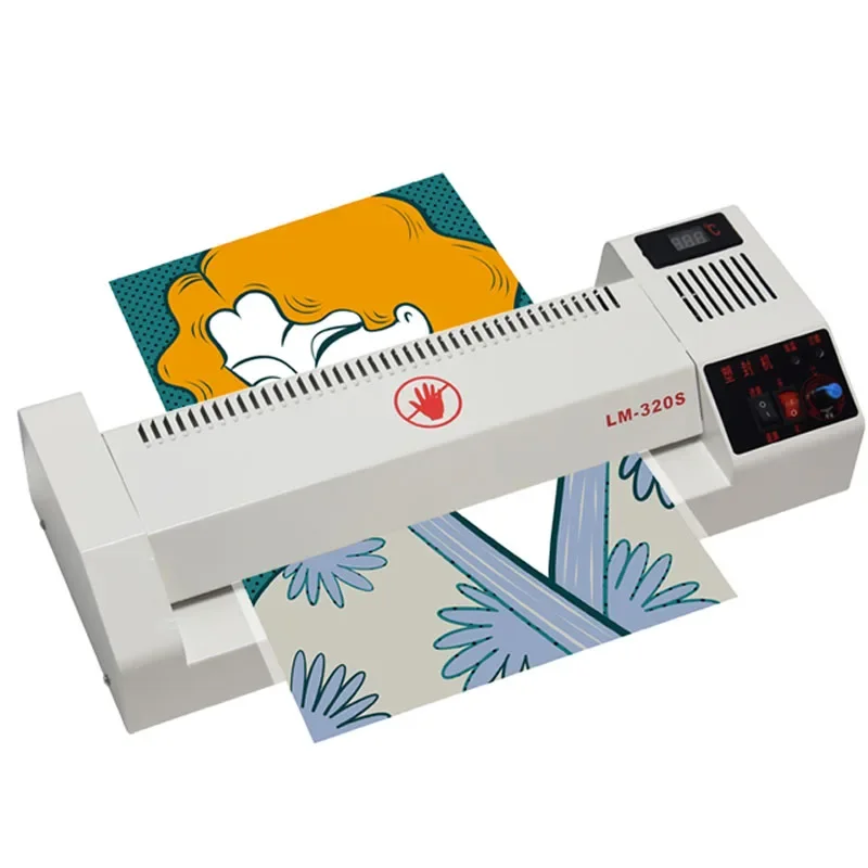 Household Photo Plastic Laminating Machine A3 general phase plastic Laminator LM-320S household Commercial plastic sealing